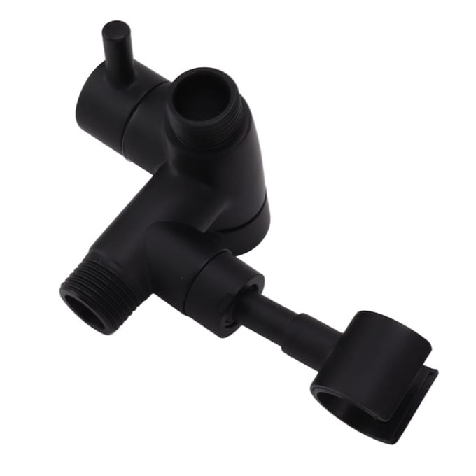 Douchekop Omsteller Waterafscheider Douchearm Omsteller voor Handdouche en Vaste Spray 108 Black black
