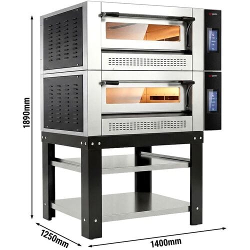 GGM Gastro Gas Pizzaofen - 9+9x 30cm - Touch - inkl. Untergestell
