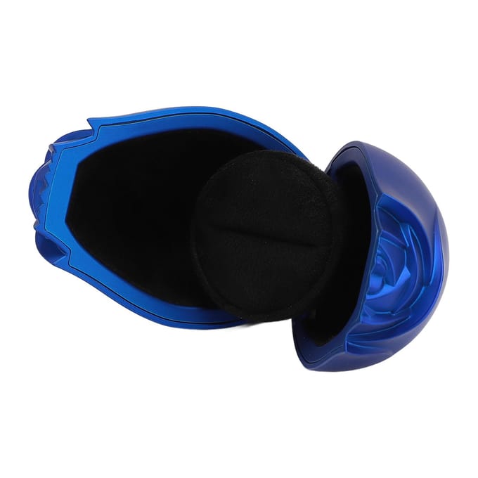 Rozen Ringdoos Unieke Matte Afwerking Fluwelen Voering Rozen Sieraden Ringkoffer Sieradendisplay Geschenkdoos voor blue