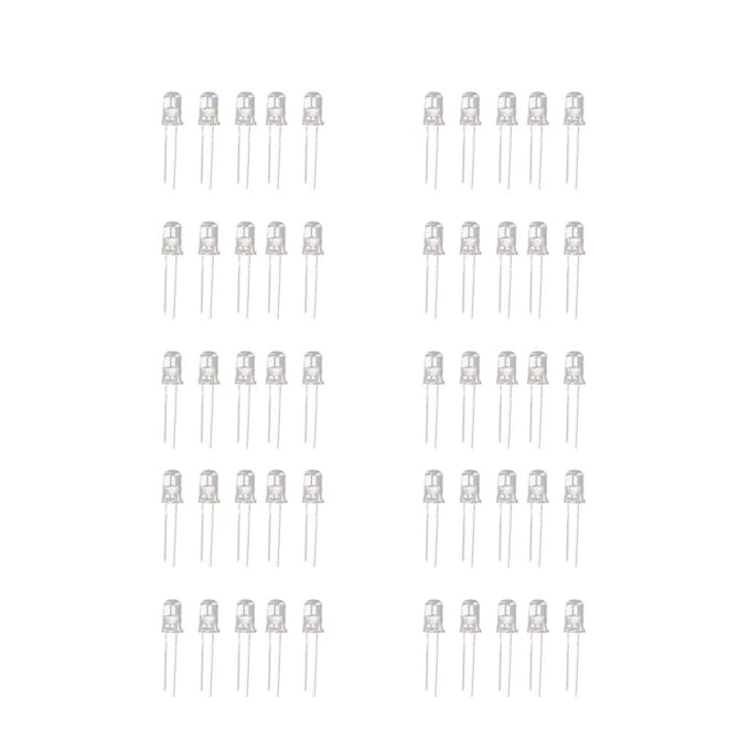 50 diodes électroluminescentes LED RVB de 5 mm.