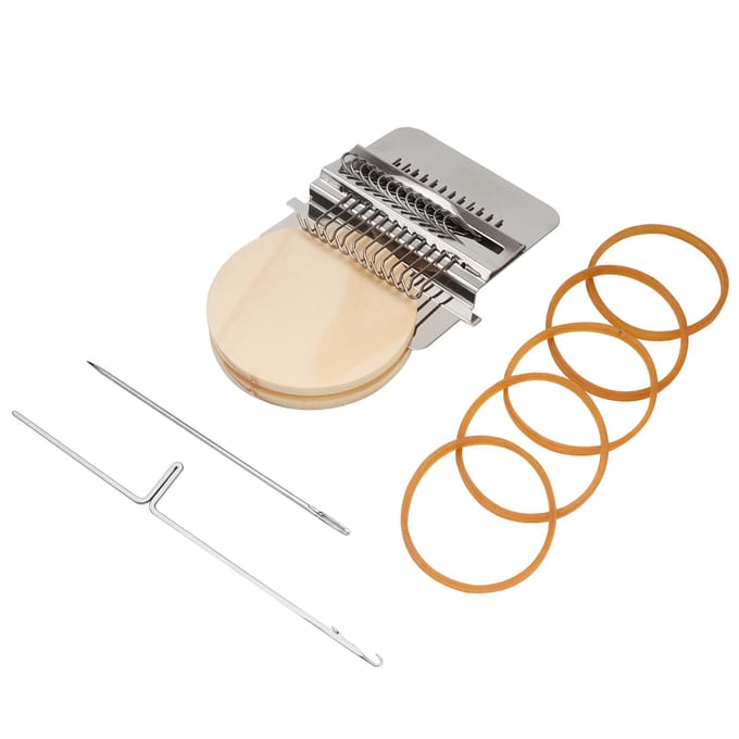 Handweefgereedschap Mini DIY Stopnaald Breimachine voor Beginners beige