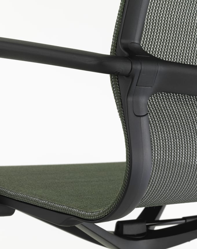 Vitra Physix bureaustoel - diepzwart - 03 riet - deep black - Wieltjes voor harde bodems