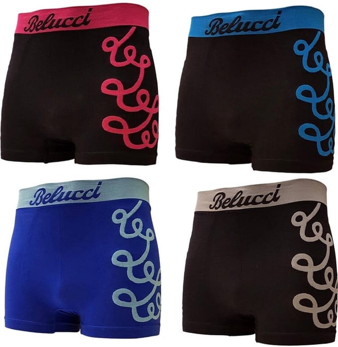 Belucci Microfiber Boxershorts 4 Pack Maat M/L