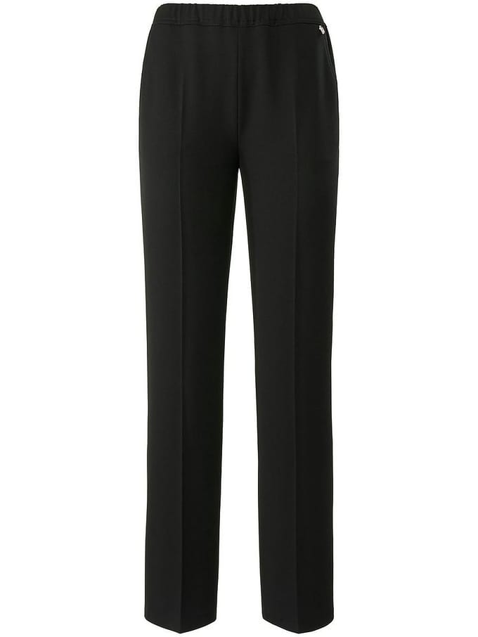 Comfortbroek model Jade elastische band Van Relaxed zwart