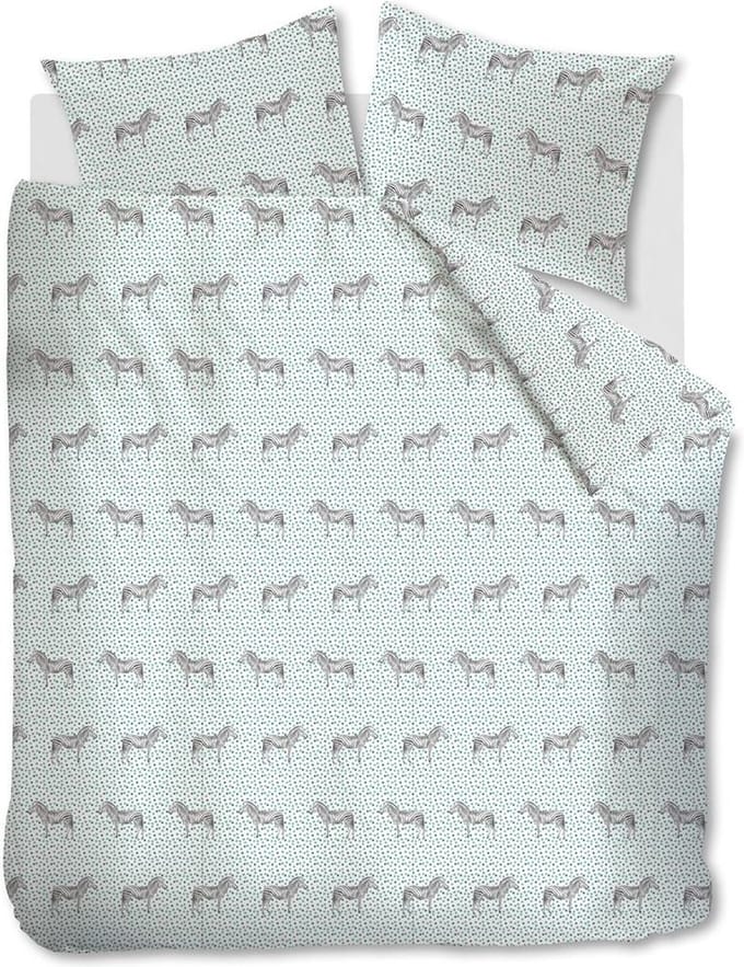 Ambiante Omari dekbedovertrek - Eenpersoons - 140x200/220 - Groen
