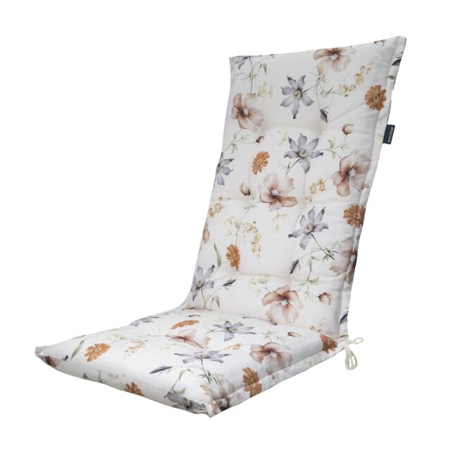 Madison - Tuinstoelkussen Hoge Rug Florina natural - Ca. 123x50 cm - Set van 4