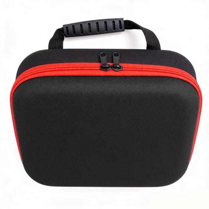 Boîtier de Rangement Rigide pour Outils PU EVA Sac de Rangement pour Perceuse Électrique Meuleuse avec Poche en Maille et Poignée en Caoutchouc