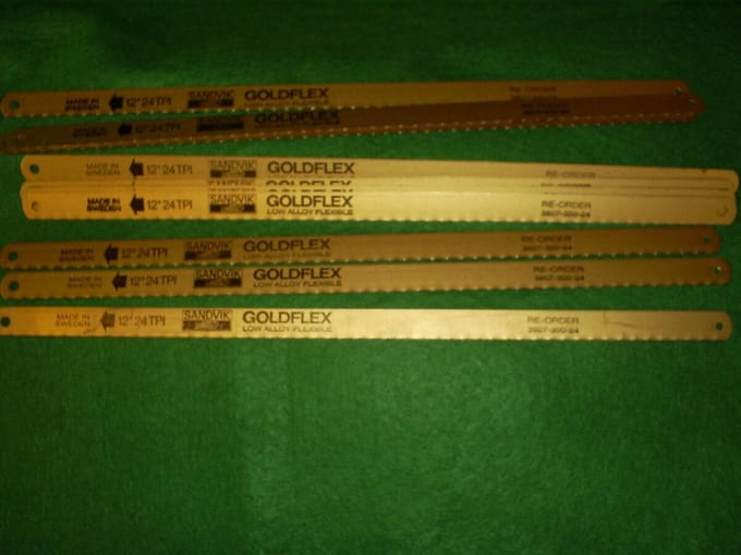 Sandvik HACKSAW BLADES 12". 24 TPI SANDVIK QUALITY GOLDFLEX ( LOW ALLOY FLEXIBLE )