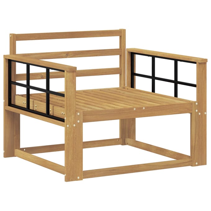 vidaXL Buiten Midden Sofa Massief Acaciahout Wit