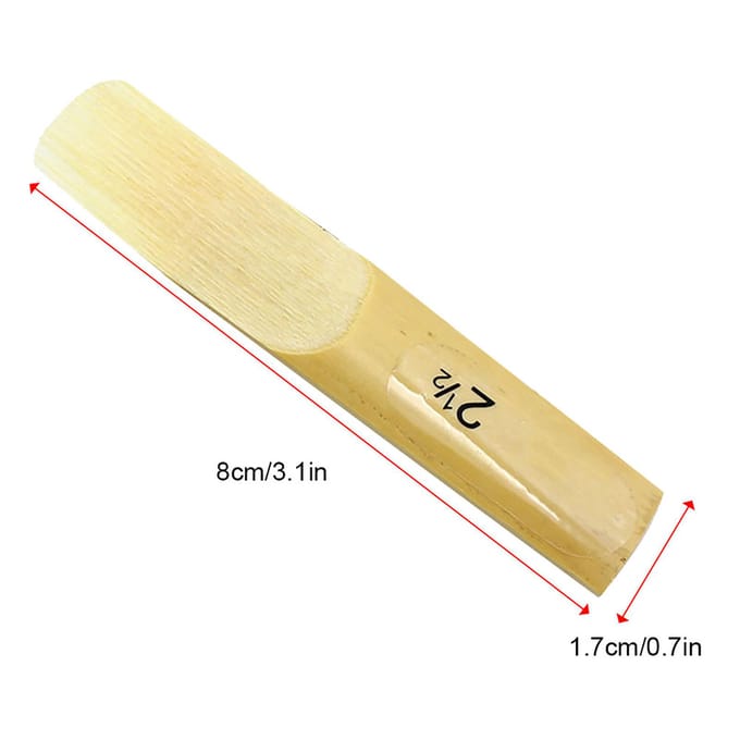 LADE 10 stuks Bamboe Rieten Sterkte 2.5 voor Alto bB Sax Saxofoon Vervangingsaccessoire beige