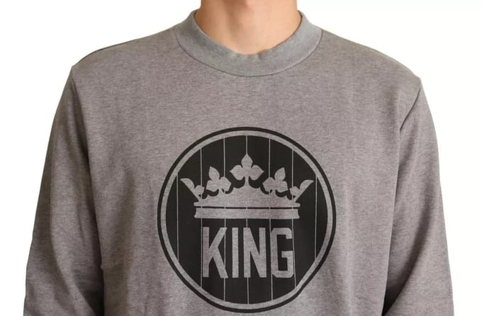 King Sweatshirt Grijze Crewneck