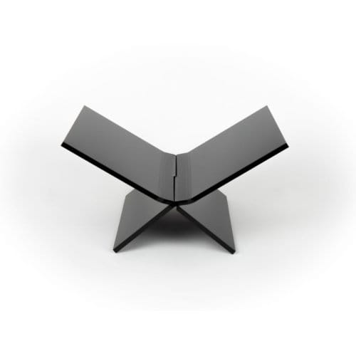 Boekenstandaard Perspex Middel Design Mat Zwart