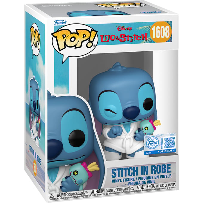 Lilo & Stitch Stitch in Robe vinylfiguur 1608 Unisex Funko Pop! - Neutraal - Standard