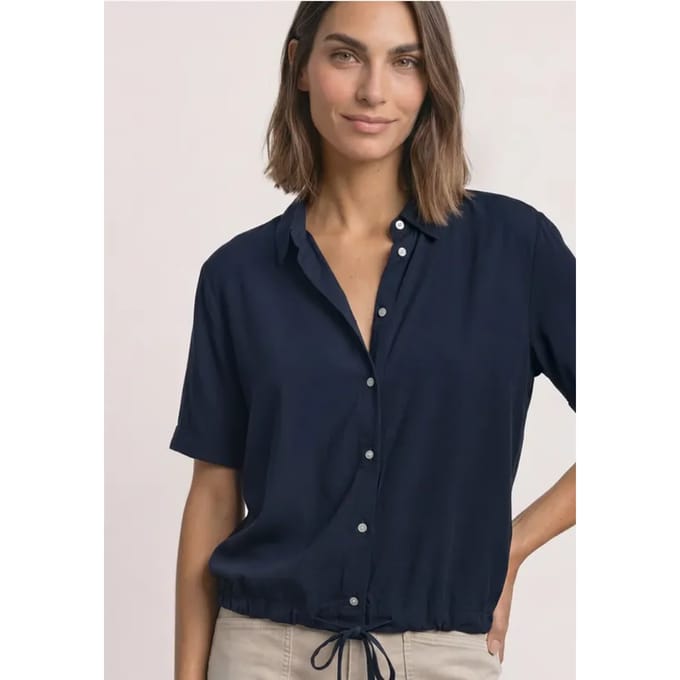 Overhemd met korte mouwen in effen kleur