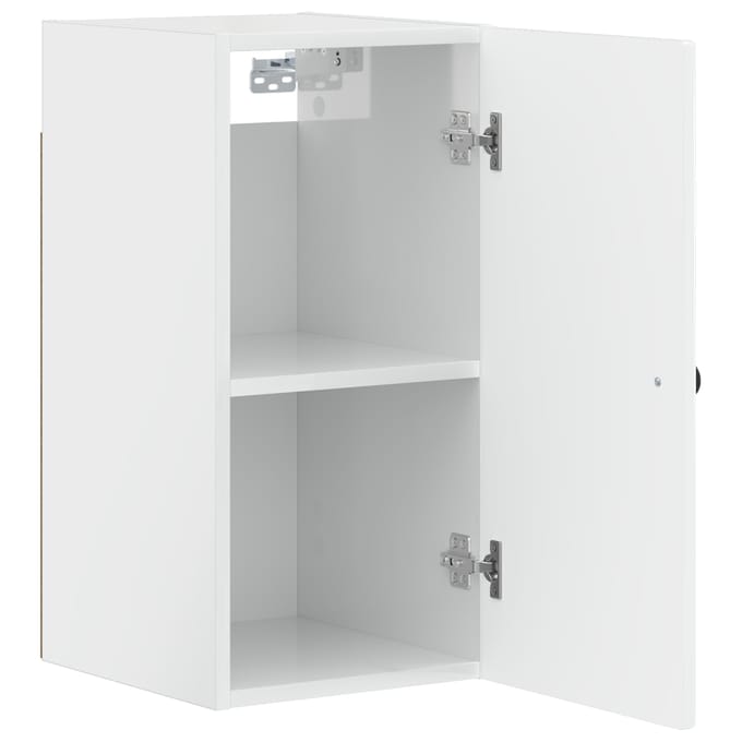 vidaXL - Badkamer - wandkast - EDE - Hoogglans - Wit - 30 - x - 31 - x - 59 - cm