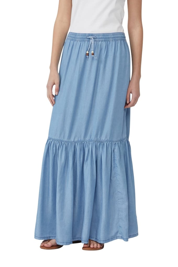 s.Oliver  Skirts Blue Denim Größe: 34 | Maxiröcke Outlet | Damen | Blau