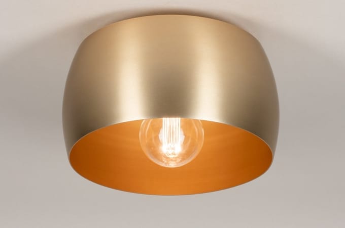 Lumidora Plafondlamp 74203 - Plafonniere - ZWEEDS - E27 - Goud - Messing (kleur) - Metaal - ⌀ 32 cm