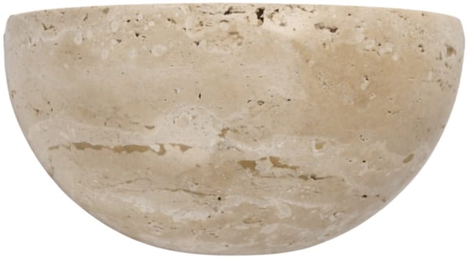 Kosilum - Sève - Wandlamp - Beige - Travertijn