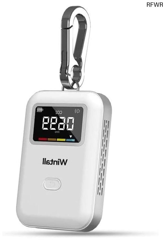 RFWR® Mini CO2 Detektor voor Luchtkwaliteitsmonitoring - Gebruiksvriendelijk en Draagbaar