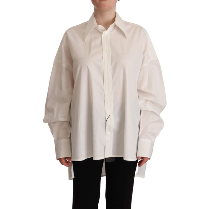 Oversized Katoenen Poplin Overhemd Tsh7630