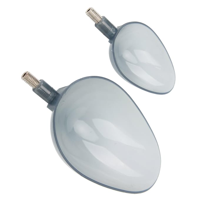 Ensemble de 2 pièces Appât de pêche Coulée Appât Lancer Cuillères Dispositif d'amorçage Appât de poisson Épuisette de coulée white