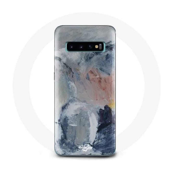 Coque pour Samsung Galaxy s10 edge Fond de texture abstraite gris