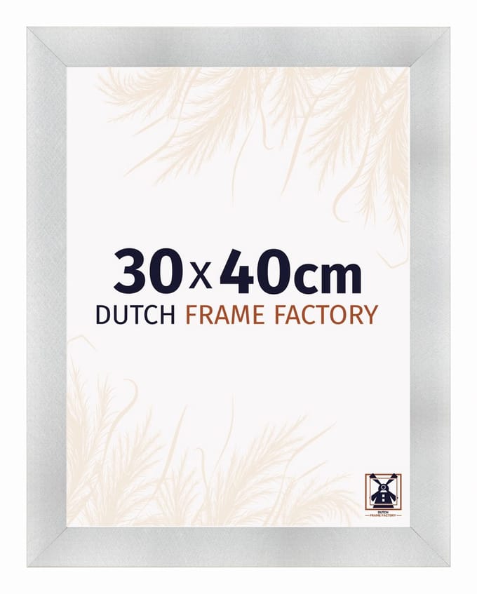 Fotolijst 30x40 cm - MDF - Aluminium Geborsteld - Praag