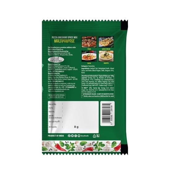 KEYA Pizza Oregano 8g Zakje- Pak van 20 blue