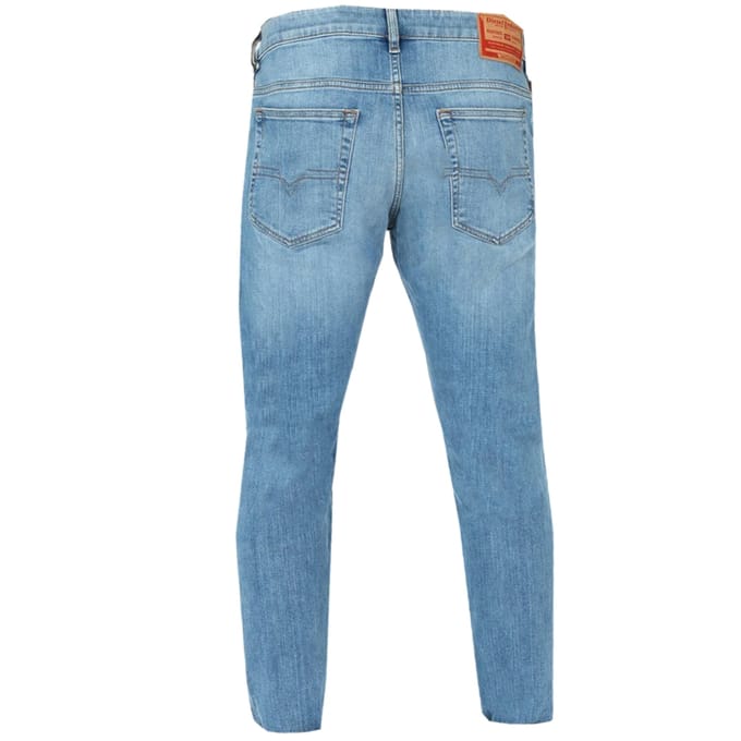 Diesel D-Yennox taps toelopende lichtblauwe jeans