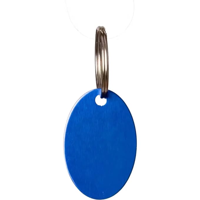 Grooming Deluxe - Naamplaatje ovaal size M 3,8 cm marine