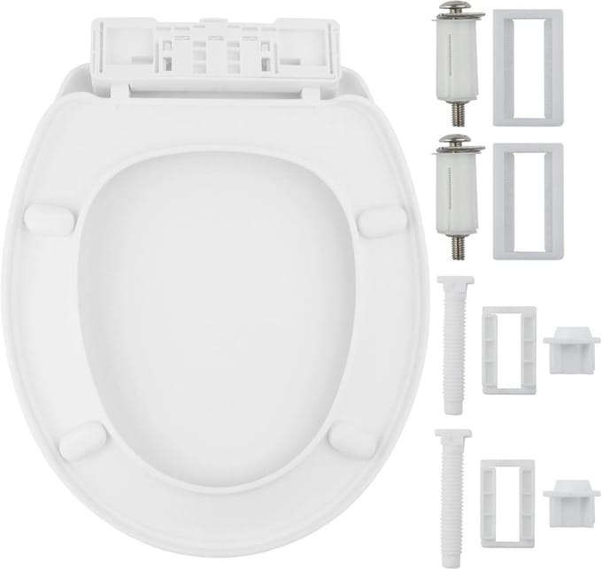 Toiletbril O-vorm met zachtsluitend mechanisme en universele montage