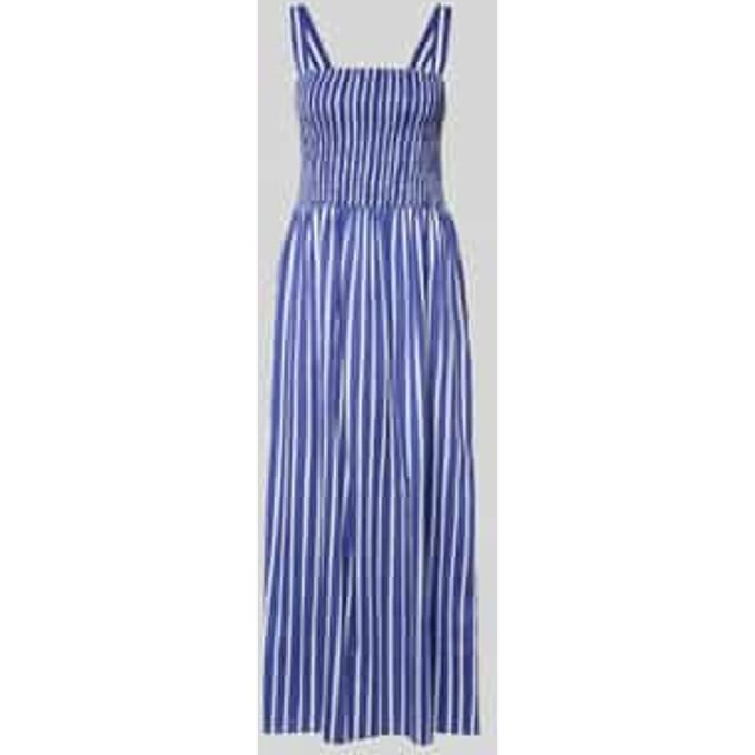 midi-jurk in all-over look met smokdetails
