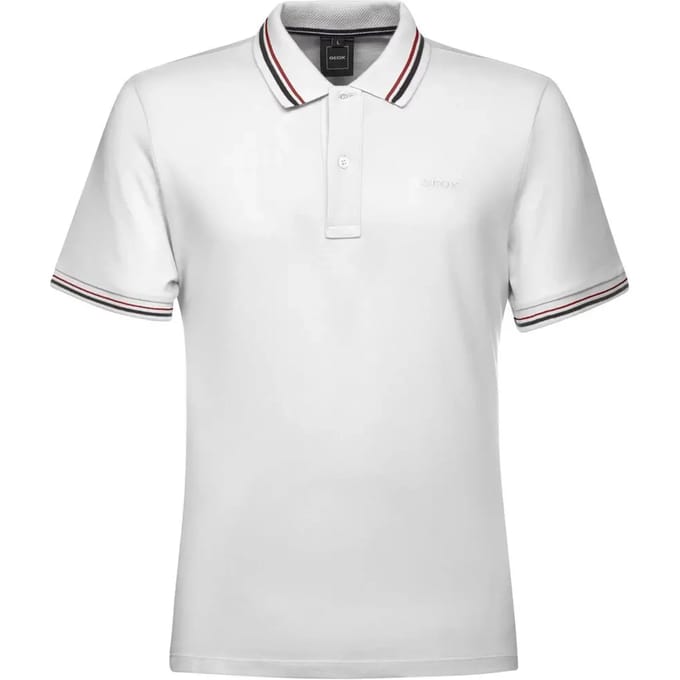 Geox Piquet 3 Korte Mouw Poloshirt Wit XL Man