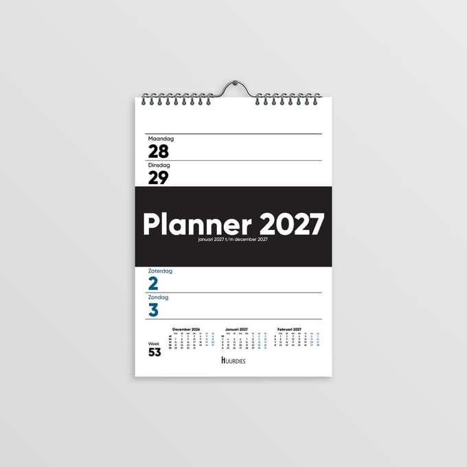 Huurdies® weekkalender - A5