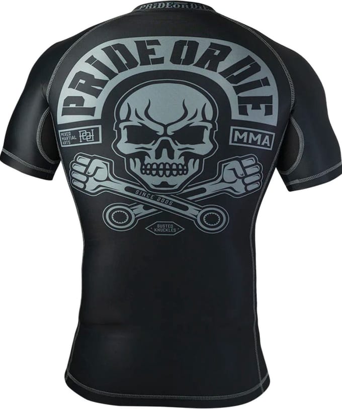 PRIDE or Die Rash Guard Busted Knuckles - M