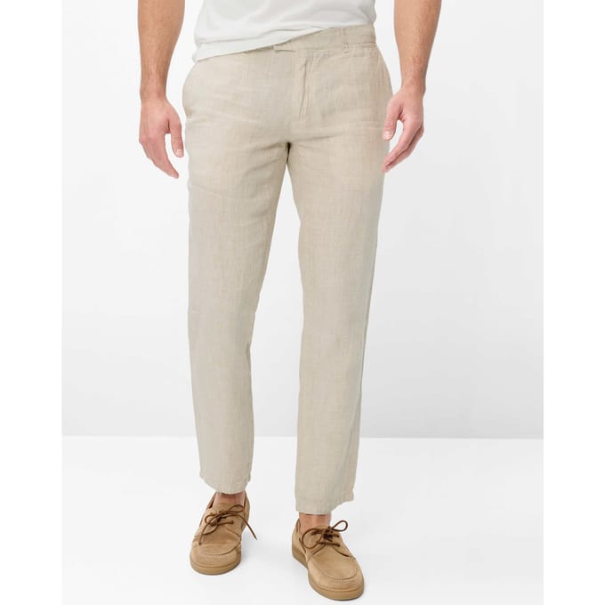 Brax Heren Chino  Style FABIO SAND, lichtbeige, maat 34/30