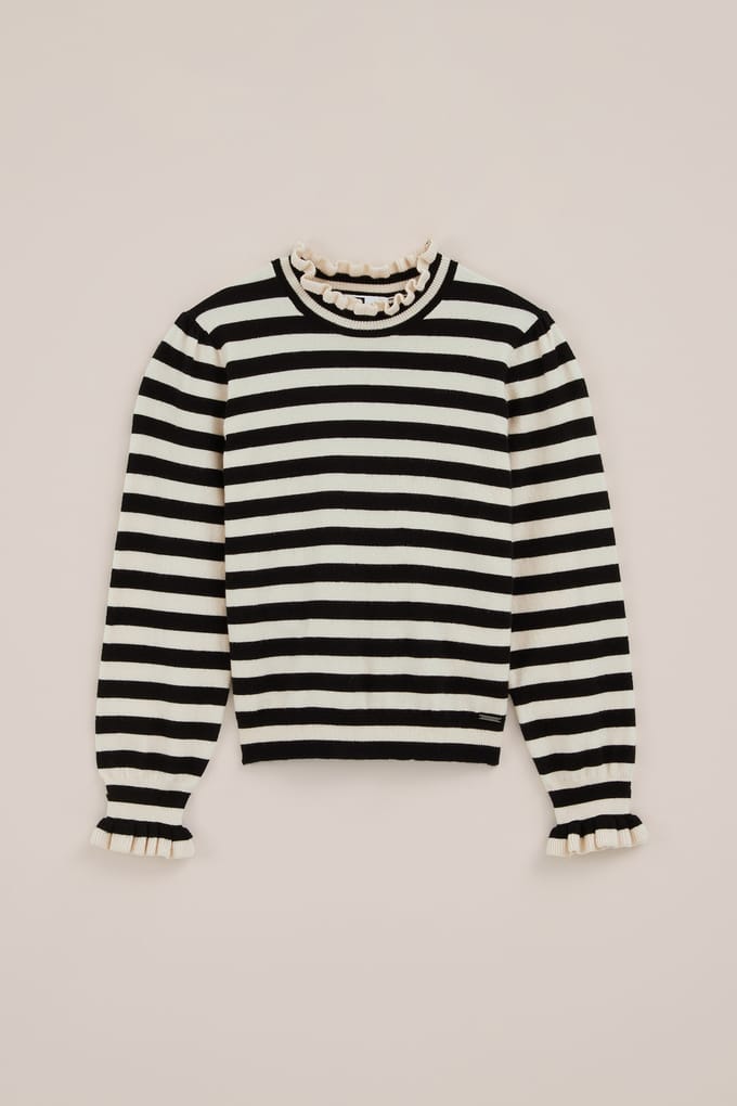 We Fashion Knitted Pullover Black Größe: 158/164 | Strickjacken Outlet | kids | Schwarz