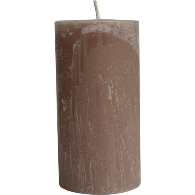 PTMD - Kaars Rustic Outdoor - Beige - 15x15x30cm