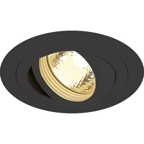 Toolstation 3-ring inbouwspot rond kantelbaar IP20 GU10/GU5.3 Zwart