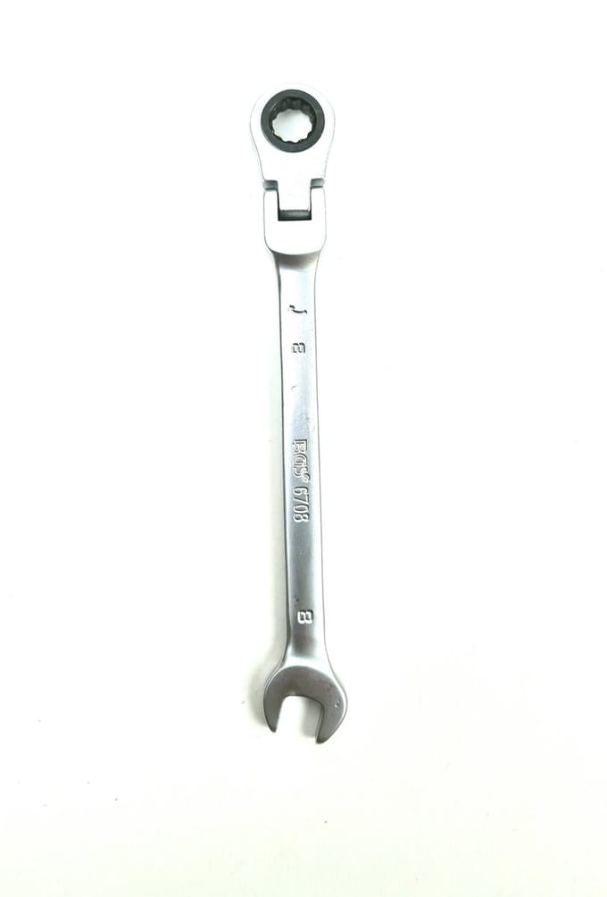 BGS Ratelringsteeksleutel zwenkbaar SW 8 mm - 6708