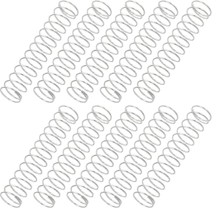 Kleine Compressieveren 0,6 mm Draaddiameter - Set van 10 Stuks RVS
