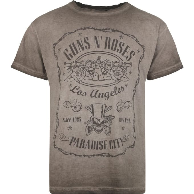 Guns N' Roses Paradise City Heren T-shirt - bruin - M