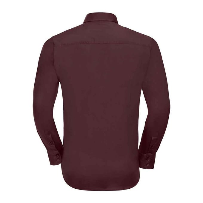 Russell Collection Heren overhemd met lange mouwen (Haven)