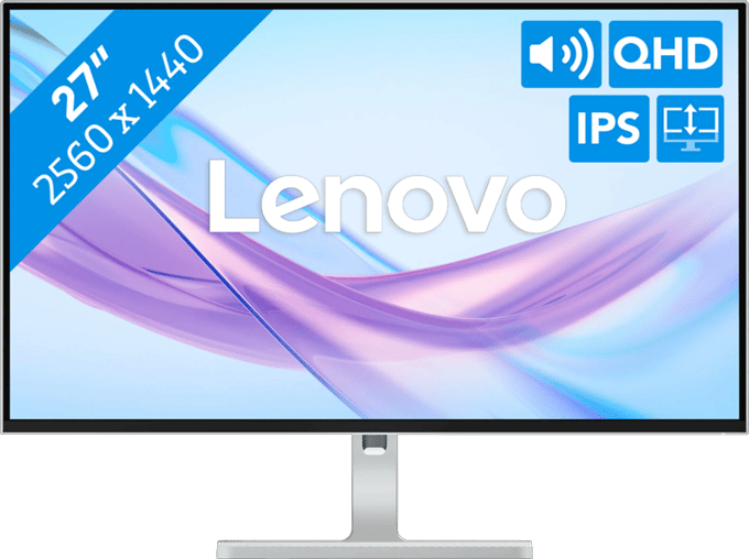 27" Lenovo L27q-4a - 2560x1440 (QHD) - 100Hz - IPS