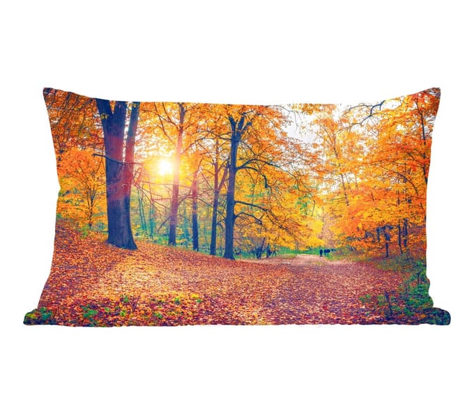 Sierkussens - Kussentjes Woonkamer - 50x30 cm - Bomen - Herfst - Bos - Herfstbladeren