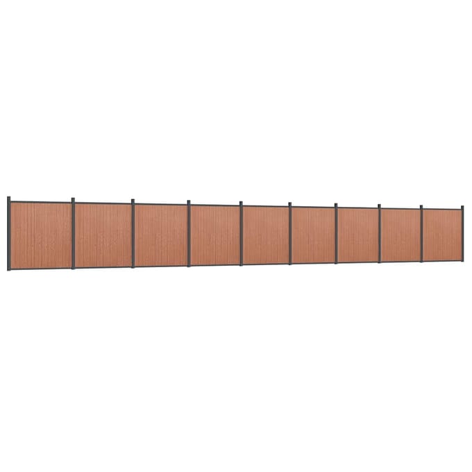 vidaXL - Schuttingpaneel - 1564x186 - cm - HKC - bruin