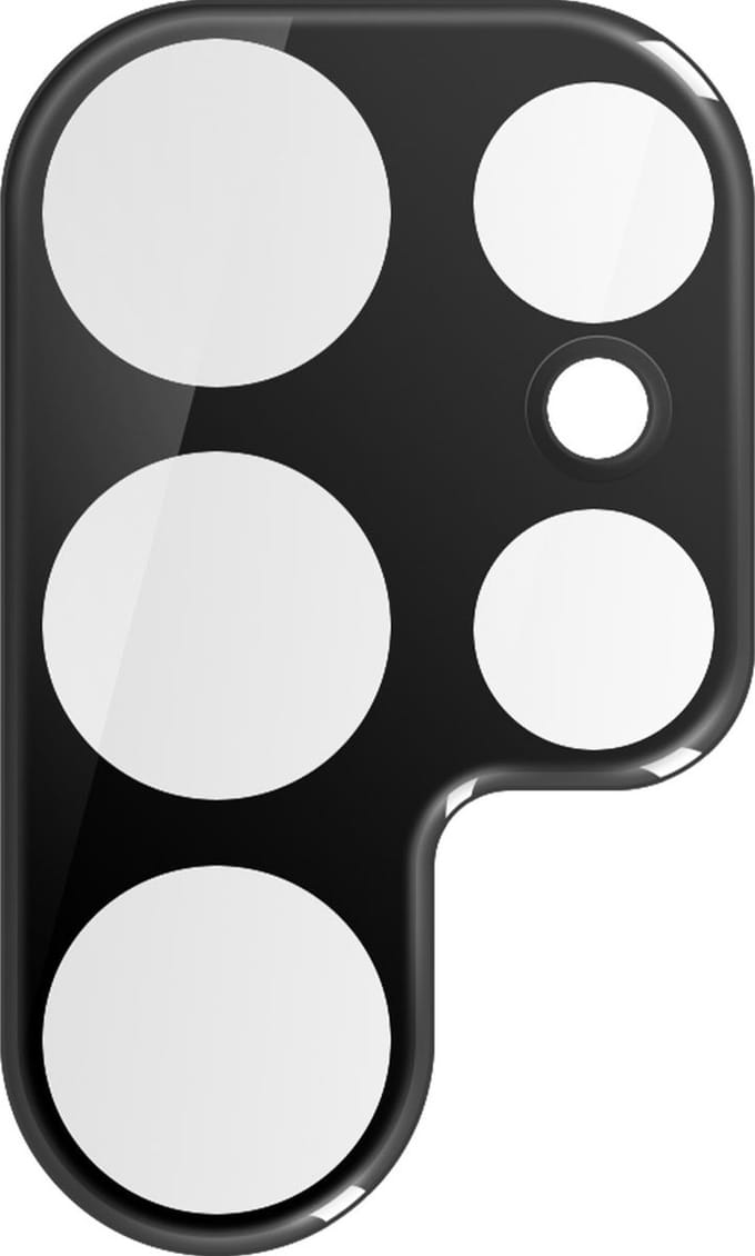 iMak, Camera Lens Protector Geschikt voor Samsung Galaxy S22 Ultra, Zwart