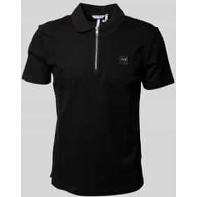 Poloshirt met labeldetail