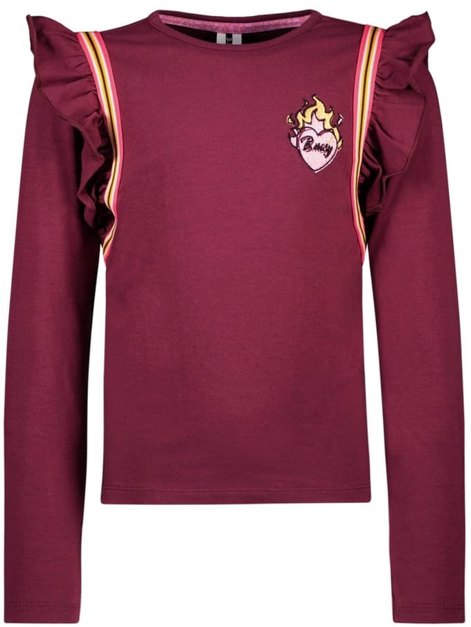 B.Nosy - Meisjes shirt Tess - Rood