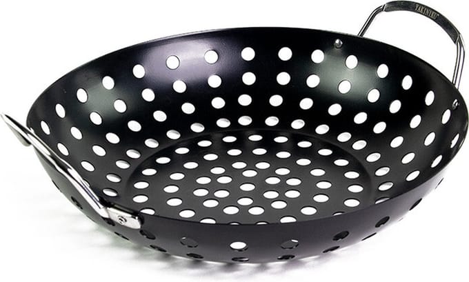 YAKINIKU Groentepan - RVS - Zwart - Diameter 28,5 cm - BBQ Accessoire Kamado